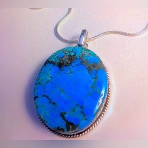 Turquoise 925 Sterling Silver Necklace
